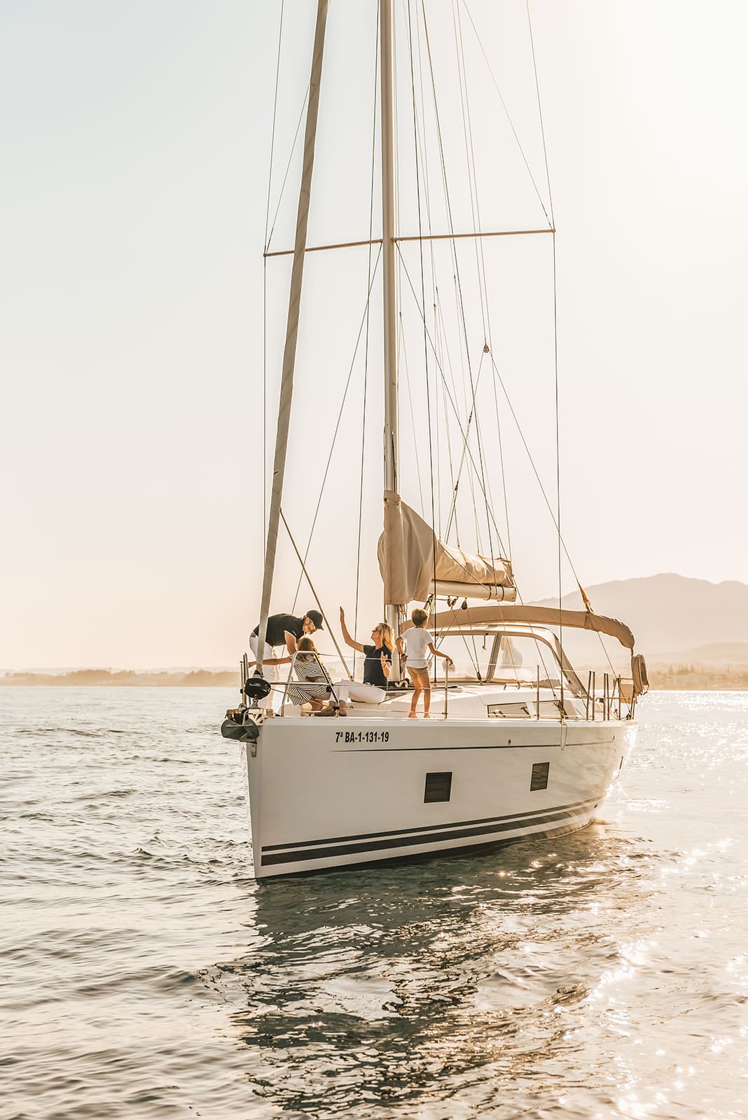 Family Photo Shoot on a Boat in Marbella, Sunny September